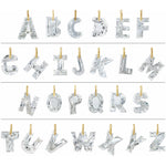 Lab-Grown Diamond Initial Dangle in 14K Gold - 14K Yellow Gold