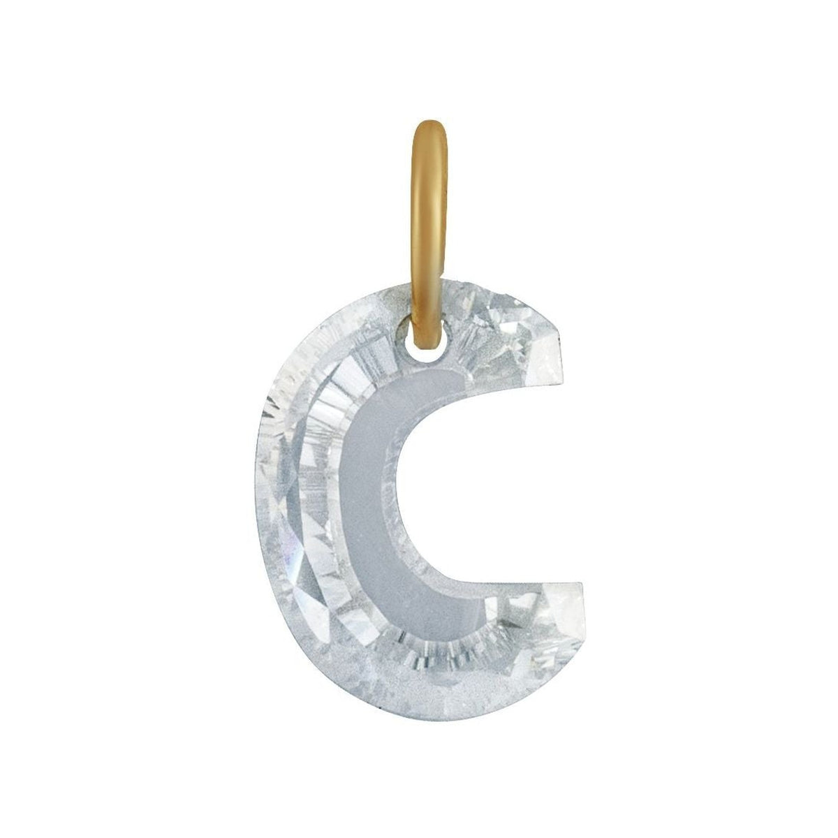 Lab-Grown Diamond Initial Dangle in 14K Gold
