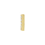Lab-Grown Diamond Initial Necklace Center in 14K Gold, 1/10 to 1/8 CT TW - 14K Yellow Gold