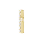 Lab-Grown Diamond Initial Necklace Center in 14K Gold, 1/10 to 1/8 CT TW - 14K Yellow Gold