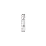 Lab-Grown Diamond Initial Necklace Center in 14K Gold, 1/10 to 1/8 CT TW - 14K White Gold