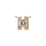 Lab-Grown Diamond Initial Necklace Center in 14K Gold, 3/4 to 1 1/2 CT - 14K Yellow Gold