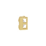 Lab-Grown Diamond Initial Necklace Center in 14K Gold, 3/4 to 1 1/2 CT - 14K Yellow Gold