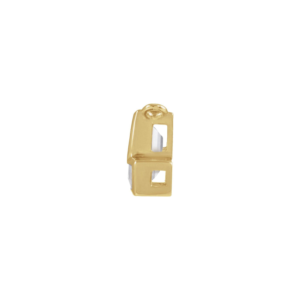 Lab-Grown Diamond Initial Necklace Center in 14K Gold, 3/4 to 1 1/2 CT - 14K Yellow Gold