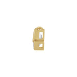 Lab-Grown Diamond Initial Necklace Center in 14K Gold, 3/4 to 1 1/2 CT - 14K Yellow Gold