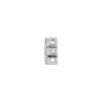 Lab-Grown Diamond Initial Necklace Center in 14K Gold, 3/4 to 1 1/2 CT - 14K White Gold