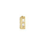 Lab-Grown Diamond Initial Necklace Center in 14K Gold, 3/4 to 1 1/2 CT - 14K Yellow Gold