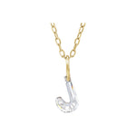 Lab-Grown Diamond Initial Necklace in 14K Gold - 14K Yellow Gold