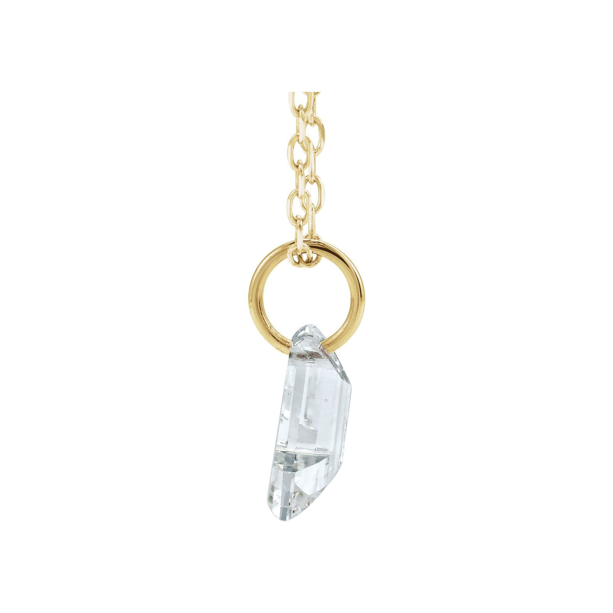 Lab-Grown Diamond Initial Necklace in 14K Gold - 14K Yellow Gold