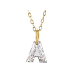 Lab-Grown Diamond Initial Necklace in 14K Gold - 14K Yellow Gold