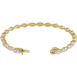 Lab-Grown Diamond Line Tennis Bracelet in 14K Gold - 14K Yellow Gold