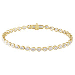 Lab-Grown Diamond Line Tennis Bracelet in 14K Gold, 4 9/10 CT TW - 14K Yellow Gold