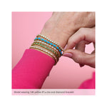 Lab-Grown Diamond Line Tennis Bracelet in 14K Gold, 4 9/10 CT TW - 14K Yellow Gold