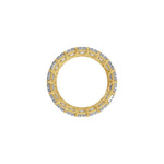 Lab-Grown Diamond Low Profile Eternity Band in 14K Gold or Platinum, Emerald Diamonds - 14K Yellow Gold