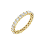 Lab-Grown Diamond Low Profile Eternity Band in 14K Gold - 14K Yellow Gold