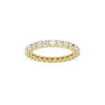 Lab-Grown Diamond Low Profile Eternity Band in 14K Gold - 14K Yellow Gold