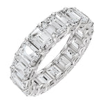 Lab-Grown Diamond Low Profile Eternity Band in 14K Gold - 14K White Gold