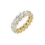 Lab-Grown Diamond Low Profile Eternity Band in 14K Gold - 14K Yellow Gold