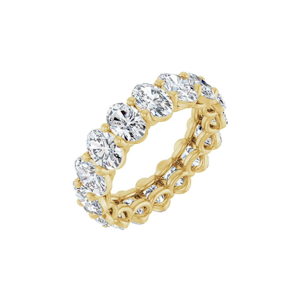 Lab-Grown Diamond Low Profile Eternity Band in 14K Gold - 14K Yellow Gold