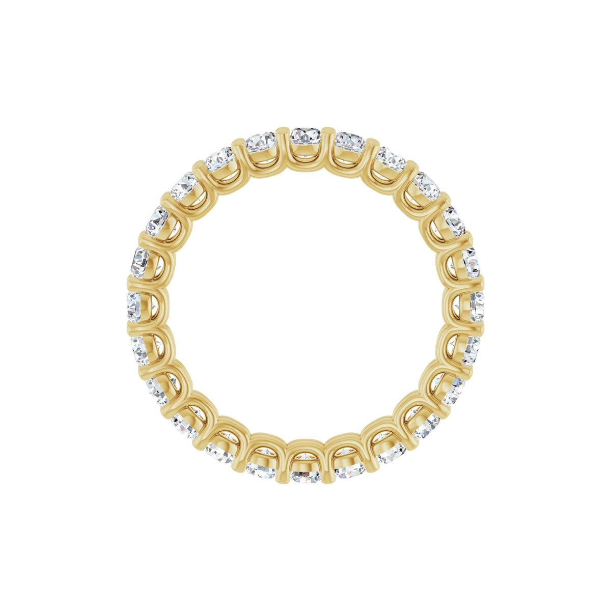 Lab-Grown Diamond Low Profile Eternity Band in 14K Gold - 14K Yellow Gold