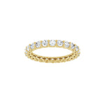 Lab-Grown Diamond Low Profile Eternity Band in 14K Gold - 14K Yellow Gold