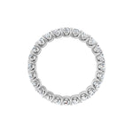 Lab-Grown Diamond Low Profile Eternity Band in 14K Gold - 14K White Gold