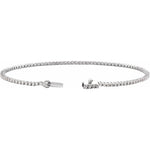 Lab-Grown Diamond Low Profile Line Tennis Bracelet in 14K Gold - 14K White Gold