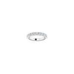 Lab-Grown Diamond Milgrain French-Set Eternity Band in 14K Gold - 14K White Gold