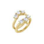 Lab-Grown Diamond Ring Guard in 14K Gold, 1 1/2 to 2 CT TW - 14K Yellow Gold