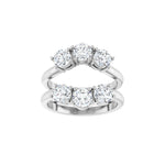 Lab-Grown Diamond Ring Guard in 14K Gold, 1 1/2 to 2 CT TW - 14K White Gold