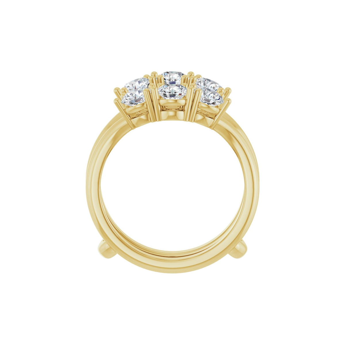 Lab-Grown Diamond Ring Guard in 14K Gold, 1 1/2 to 2 CT TW - 14K Yellow Gold