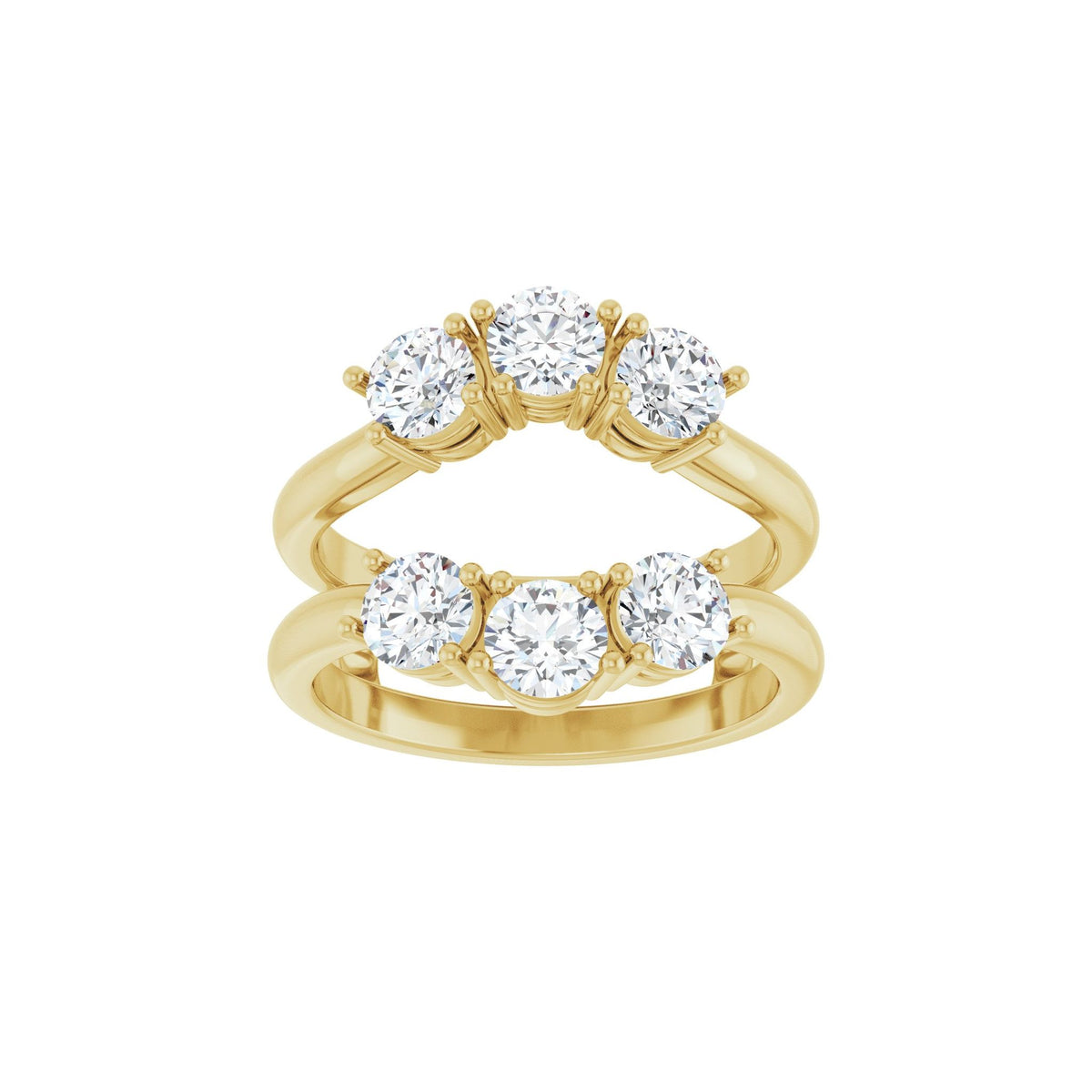 Lab-Grown Diamond Ring Guard in 14K Gold, 1 1/2 to 2 CT TW - 14K Yellow Gold