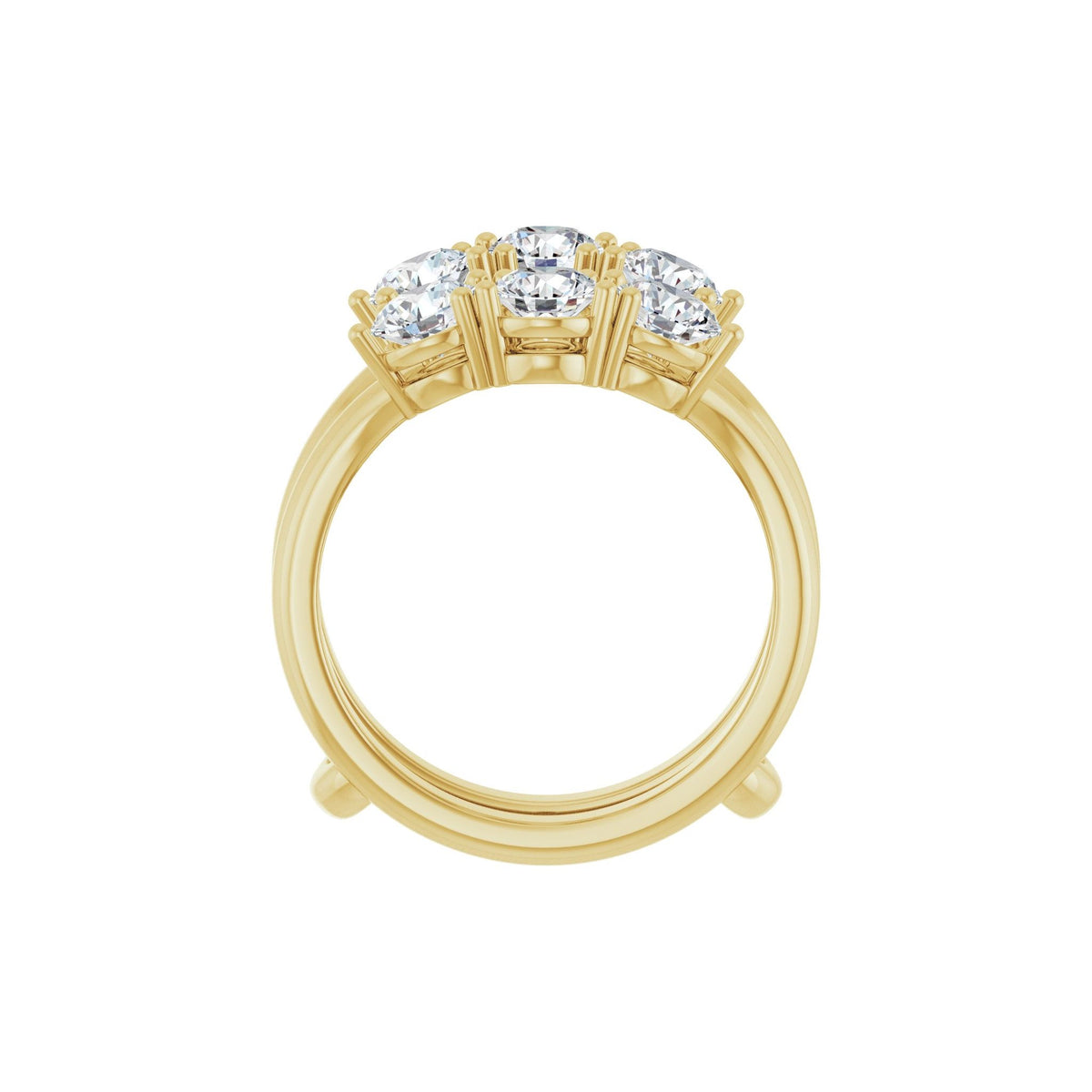 Lab-Grown Diamond Ring Guard in 14K Gold, 1 1/2 to 2 CT TW - 14K Yellow Gold