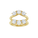 Lab-Grown Diamond Ring Guard in 14K Gold, 1 1/2 to 2 CT TW - 14K Yellow Gold