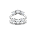 Lab-Grown Diamond Ring Guard in 14K Gold, 1 1/2 to 2 CT TW - 14K White Gold