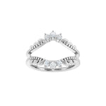 Lab-Grown Diamond Ring Guard in 14K Gold, 1/3 CT TW - 14K White Gold