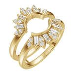 Lab-Grown Diamond Ring Guard in 14K Gold, 3/8 CT TW - 14K Yellow Gold