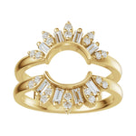 Lab-Grown Diamond Ring Guard in 14K Gold, 3/8 CT TW - 14K Yellow Gold