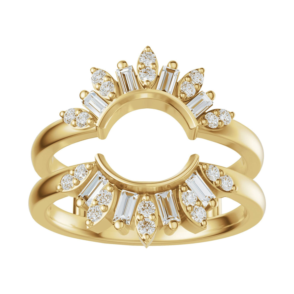 Lab-Grown Diamond Ring Guard in 14K Gold, 3/8 CT TW - 14K Yellow Gold