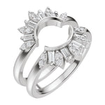 Lab-Grown Diamond Ring Guard in 14K Gold, 3/8 CT TW - 14K White Gold