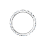 Lab-Grown Diamond Shared-Prong Eternity Band in 14K Gold or Platinum - Platinum