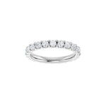 Lab-Grown Diamond Shared-Prong Eternity Band in 14K Gold or Platinum - Platinum