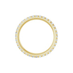 Lab-Grown Diamond Shared-Prong Eternity Band in 14K Gold or Platinum - 14K Yellow Gold
