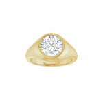 Lab-Grown Diamond Solitaire Ring in 14K Gold - 14K Yellow Gold