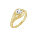 Lab-Grown Diamond Solitaire Ring in 14K Gold - 14K Yellow Gold