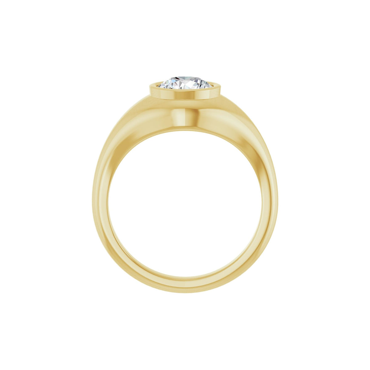 Lab-Grown Diamond Solitaire Ring in 14K Gold - 14K Yellow Gold