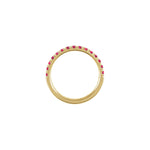 Lab-Grown Ruby Stackable Ring in 14K Yellow Gold - 14K Yellow Gold