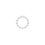 Marquise Diamond Bezel-Set Eternity Band in 14K Gold - 14K White Gold