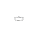Marquise Diamond Bezel-Set Eternity Band in 14K Gold - 14K White Gold