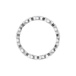 Marquise Diamond Bezel-Set Eternity Band in 14K Gold - 14K White Gold